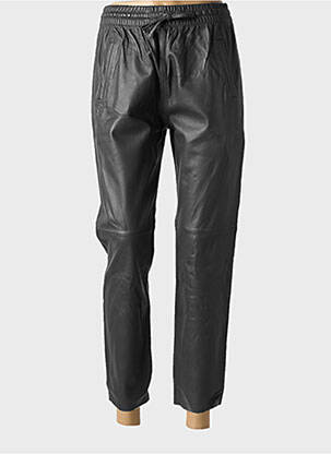 Pantalon 7/8 talie elastică mărime normală negru OAKWOOD femeie