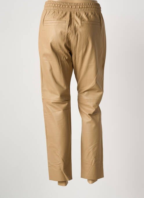 Pantalon 7/8 talie elastică mărime normală maro deschis OAKWOOD femme