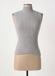 Top croială cambrată fără mâneci gri VERO MODA femme