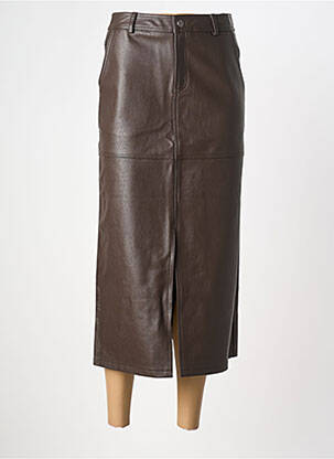 Fustă lungă maro GRACE & MILA femeie