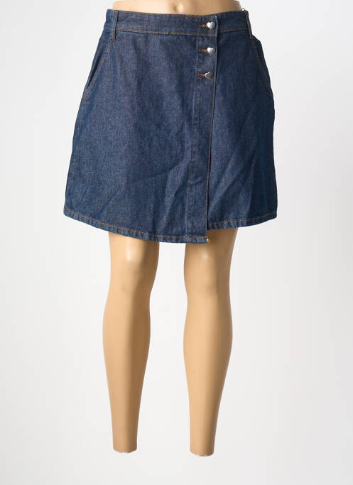 Fustă scurtă albastru PIECES femeie