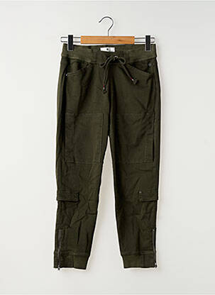 Pantalon cargo croială dreaptă verde FREEMAN T.PORTER femeie