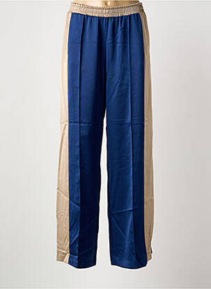 Pantalon drept talie elastică albastru IMPERIAL femeie