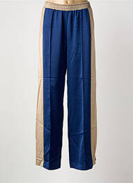 Pantalon drept talie elastică albastru IMPERIAL femeie