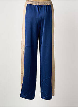 Pantalon drept talie elastică albastru IMPERIAL femeie