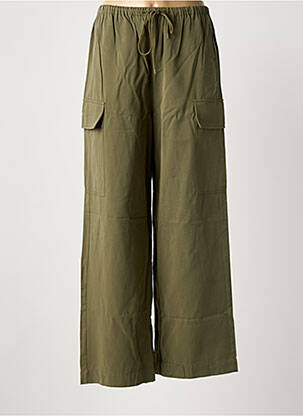 Pantalon cargo croială dreaptă verde GRACE & MILA femeie