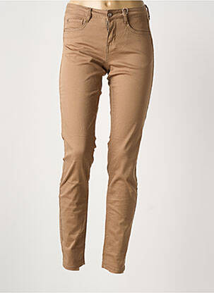 Pantalon slim buzunare bej CREAM femeie