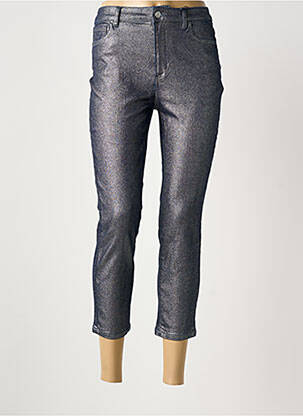 Pantalon 7/8 închidere cu fermoar sub clapetă cu nasturi argintiu VERO MODA femeie