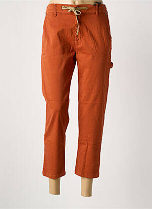 Pantalon 7/8 talie elastică portocalie PLEASE femeie