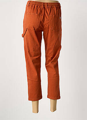 Pantalon 7/8 talie elastică portocalie PLEASE femeie