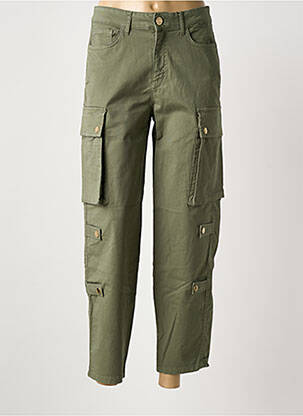 Pantalon cargo croială dreaptă verde FRACOMINA femeie