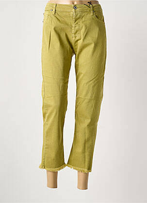 Pantalon slim buzunare verde PLEASE femeie