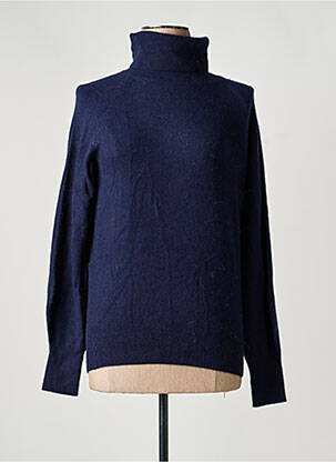 Pulover cu guler înalt albastru FRACOMINA femeie