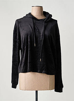 Hanorac cu glugă negru PIECES femeie