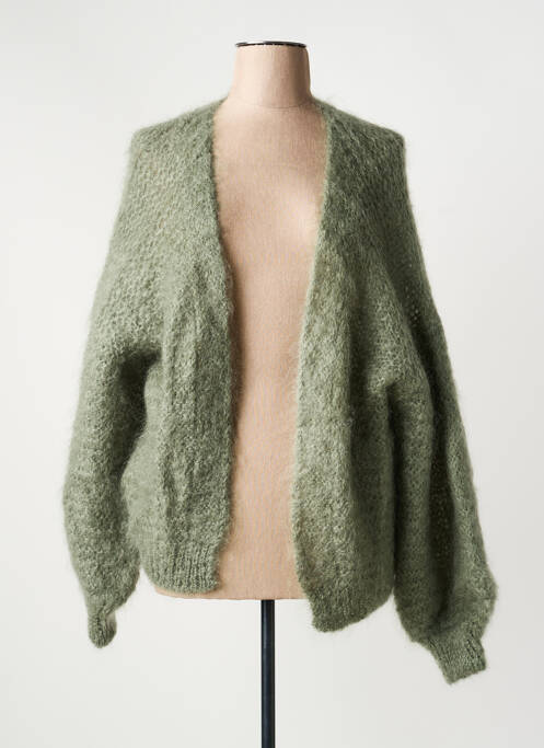 Vestă cu mâneci lungi verde TWNS THE LABEL femeie