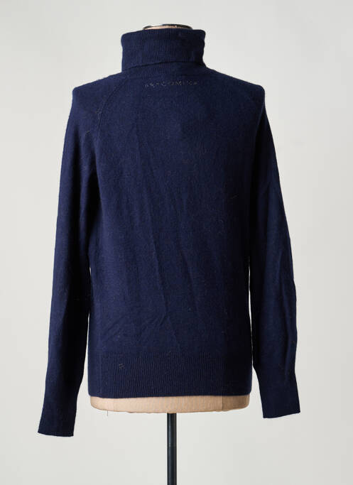 Pulover cu guler înalt albastru FRACOMINA femeie