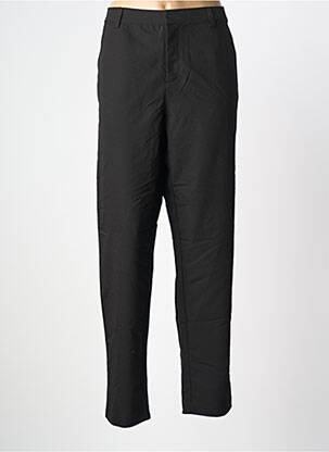 Pantalon chino țesătură poplin mărime normală negru CREAM femeie