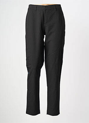 Pantalon chino țesătură poplin mărime normală negru CREAM femeie