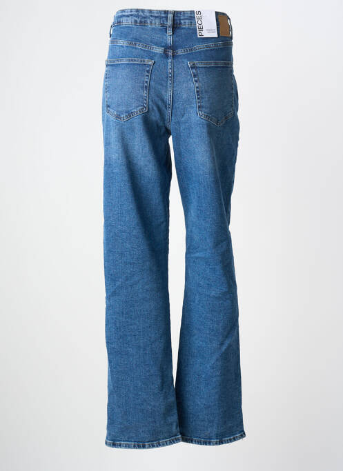 Blugi cu croială dreaptă albastru PIECES femeie