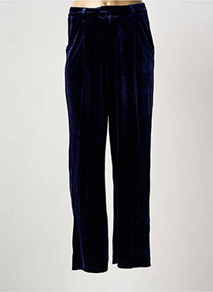 Pantalon drept elasticitate talie înaltă albastru MOLLY BRACKEN femeie