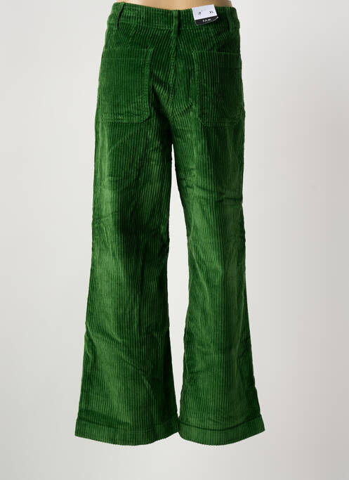 Pantalon evazat verde F.A.M. femeie
