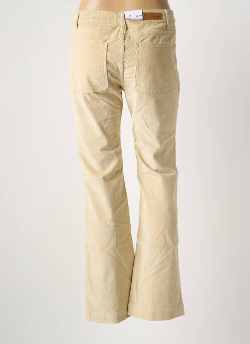 Pantalon evazat bej F.A.M. femeie