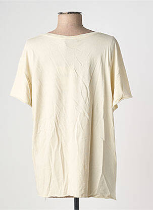 Tricou guler în v mâneci scurte bej PLEASE femeie