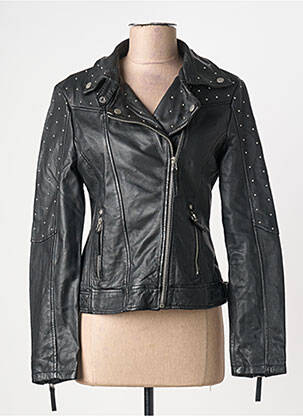 Geacă din piele negru GIPSY BY MAURITIUS femeie