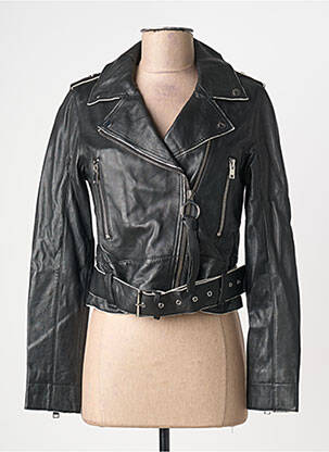 Geacă din piele negru GIPSY BY MAURITIUS femeie