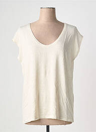 Tricou croială dreaptă mâneci scurte auriu PIECES femme
