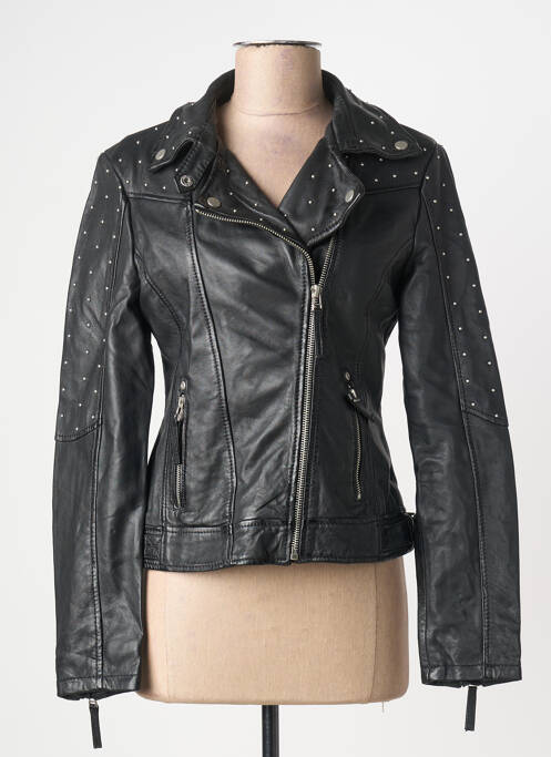 Geacă din piele negru GIPSY BY MAURITIUS femeie