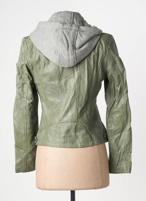 Geacă din piele verde GIPSY BY MAURITIUS femeie