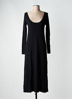 Rochie lungă mâneci lungi mâneci lungi negru GRACE & MILA femeie
