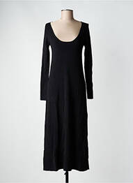 Rochie lungă mâneci lungi mâneci lungi negru GRACE & MILA femeie