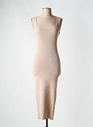 Rochie lungă fără mâneci fără mâneci bej STELLA femme