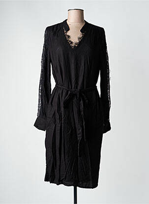 Rochie midi mâneci lungi mâneci lungi negru FREEMAN T.PORTER femeie