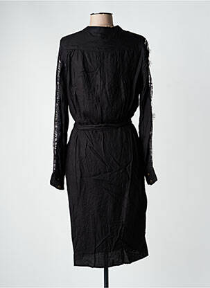 Rochie midi mâneci lungi mâneci lungi negru FREEMAN T.PORTER femeie