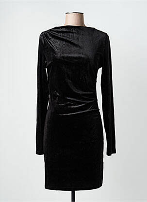 Rochie scurtă închidere cu fermoar la spate mâneci lungi negru GRACE & MILA femeie