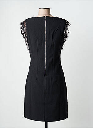 Rochie scurtă închidere cu fermoar la spate mâneci scurte negru FREEMAN T.PORTER femeie