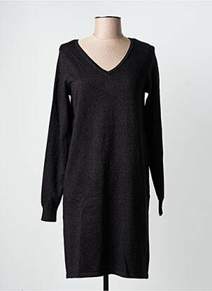 Rochie pulover guler în v mâneci lungi negru VERO MODA femeie