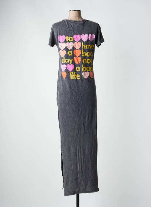 Rochie lungă gri ONE TEE femeie