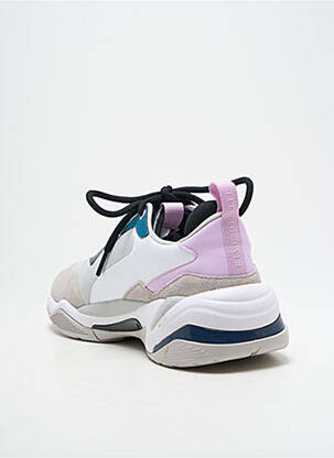 Adidași vârf rotund toc de 4 la 6 cm bej PUMA femme