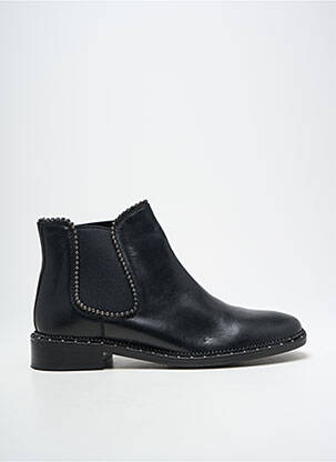 Botine/ghete material neted toc mic negru BRONX bărbat