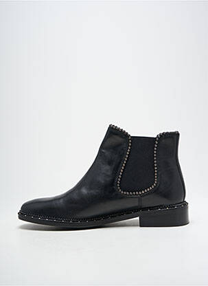 Botine/ghete material neted toc mic negru BRONX bărbat