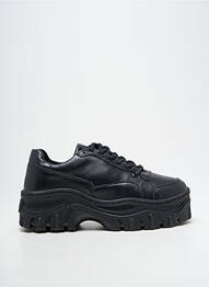 Adidași material neted toc de 4 la 6 cm negru BRONX femme
