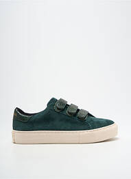 Adidași nubuc toc plat până la 3 cm verde NO NAME femme