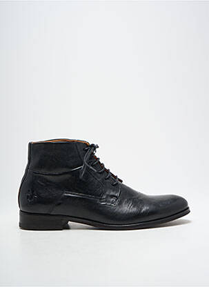 Botine/ghete material neted toc mic negru KOST bărbat
