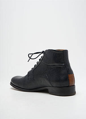 Botine/ghete material neted toc mic negru KOST bărbat