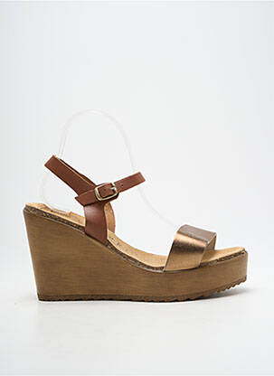 Sandale/Pantofi decupați maro AMOA femeie