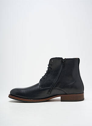 Botine/ghete material neted toc mic negru KOST bărbat